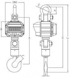 Крановые весы CAS Caston-III-THD